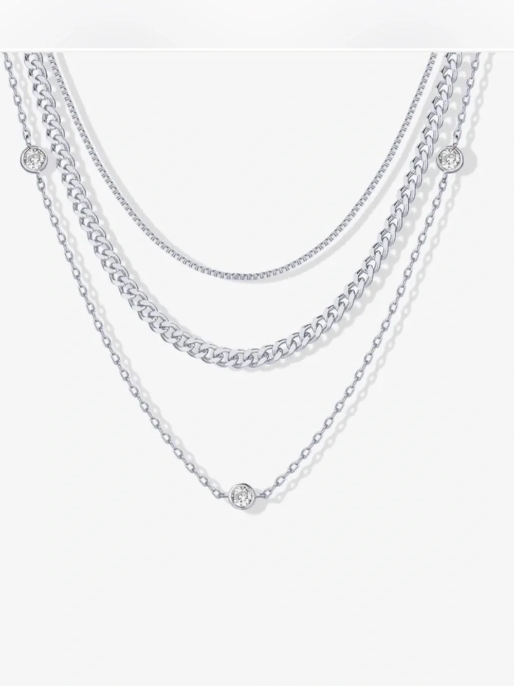 Pavoi Eva Layered Necklace. Brand New!
